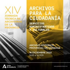 Cartel Jornadas Técnicas Archiveros Granada 2022